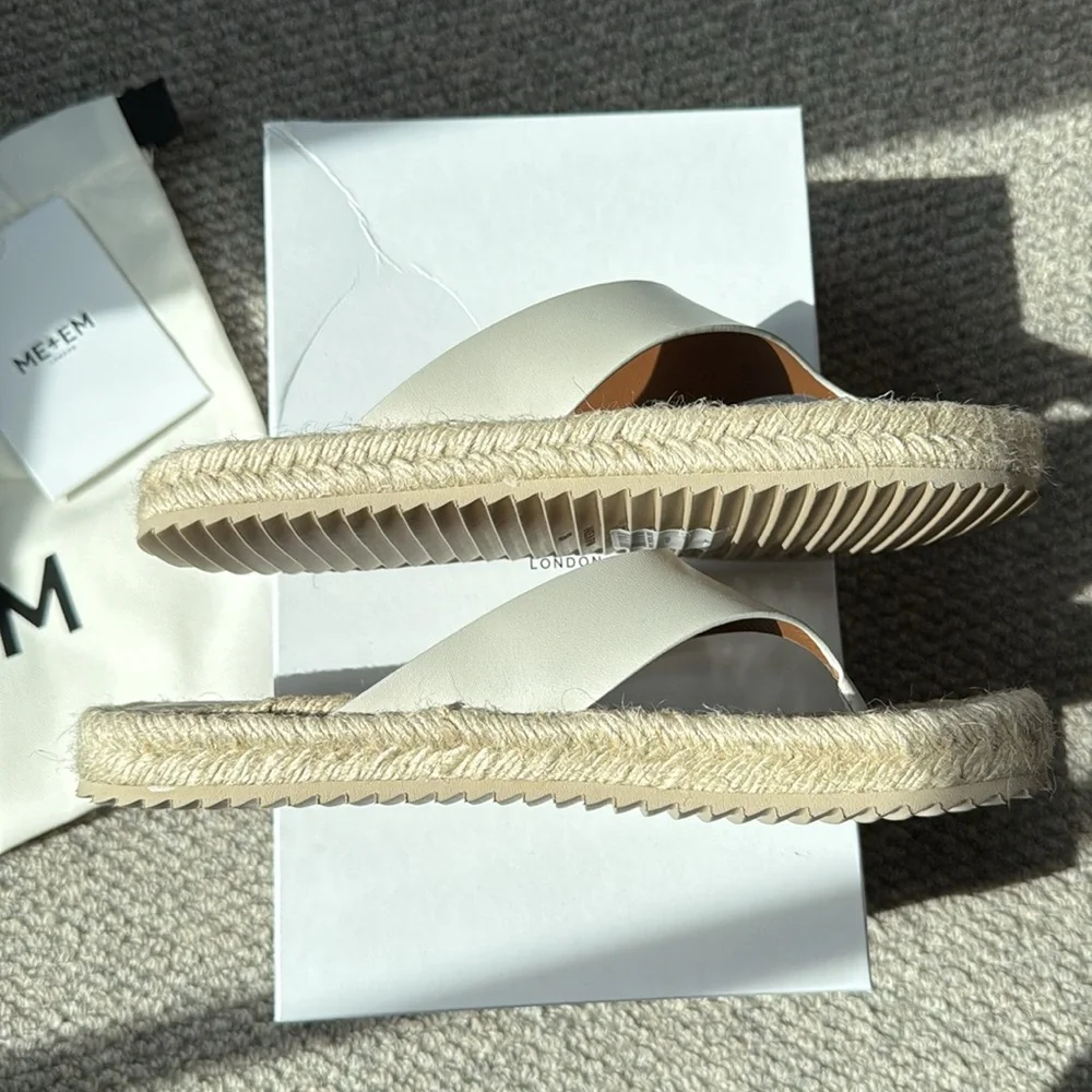ME+EM Beige Woven Sandals NIB - Picture 5 of 5